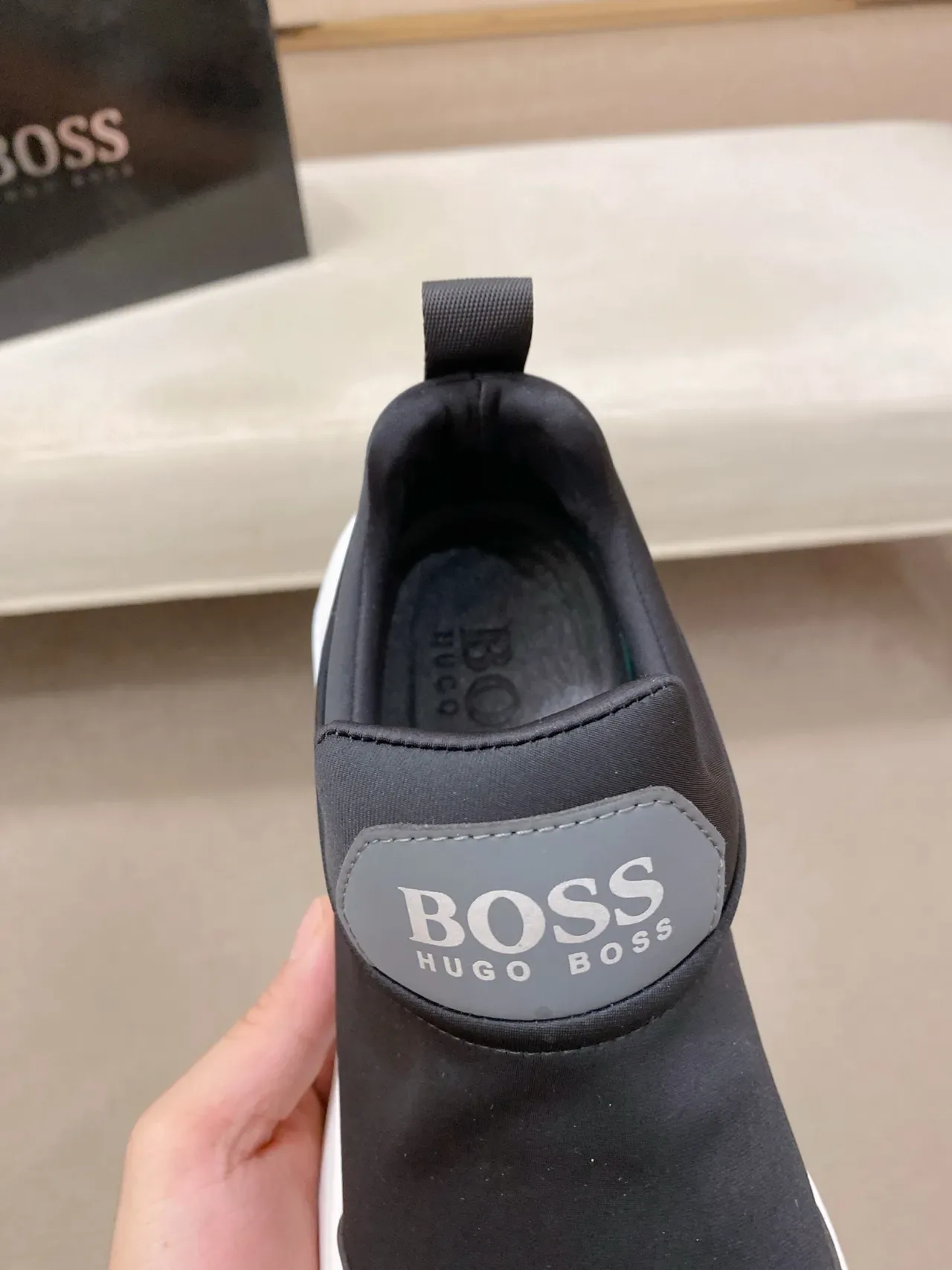 Hugo Boss Speed Trainer Black Gray White tênis lifestyle 4