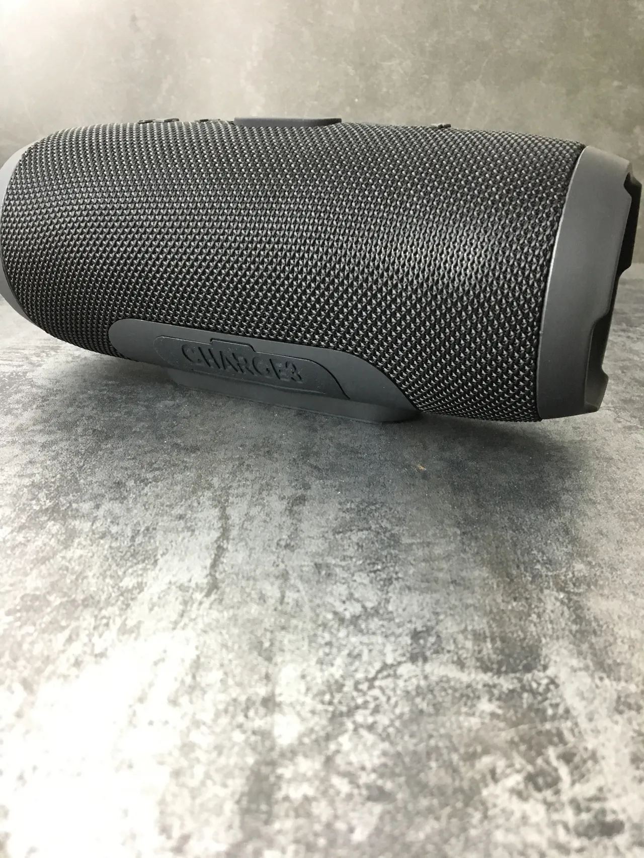 JBL Charge Noir Gris Cylindrique Tissu Tissé Grille Haut-parleur Portable 7