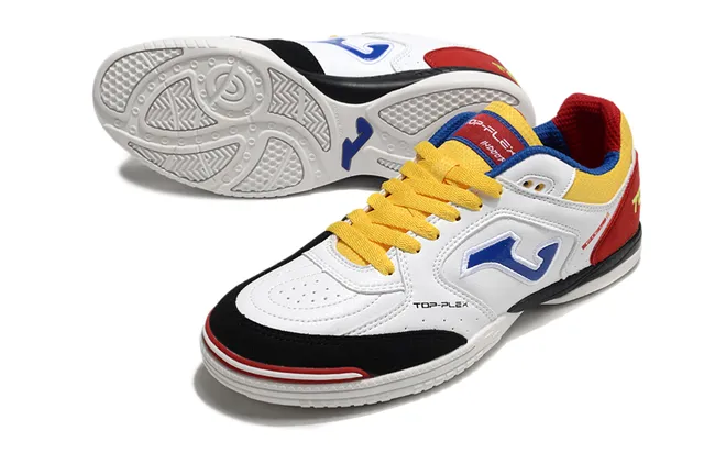 Joma TOP-PLEX Yellow Red Synthetic Upper Contrasting Color Blocking Sneakers 17