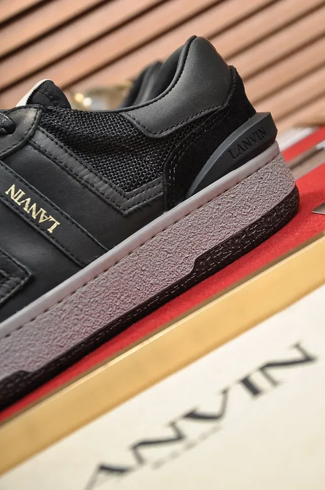 Lanvin Black and Gray Lifestyle Sneakers 3