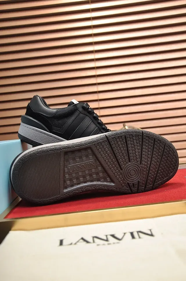 Lanvin Black and Gray Lifestyle Sneakers 4