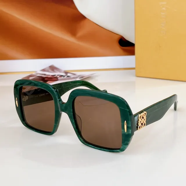 Loewe Anagram Oversized Square Black Acetate Sunglasses 2