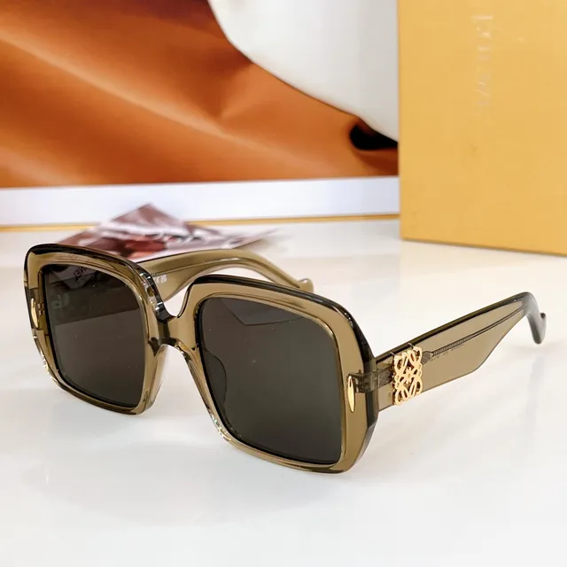 Loewe Anagram Oversized Square Black Acetate Sunglasses 3