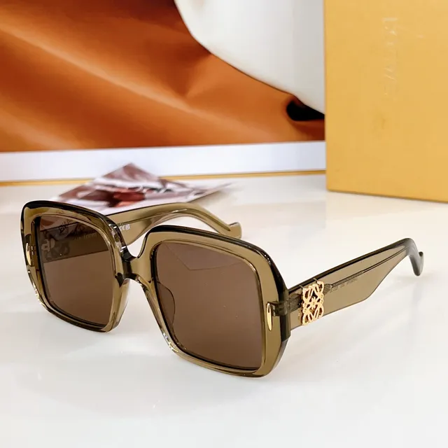 Loewe Anagram Oversized Square Black Acetate Sunglasses 4