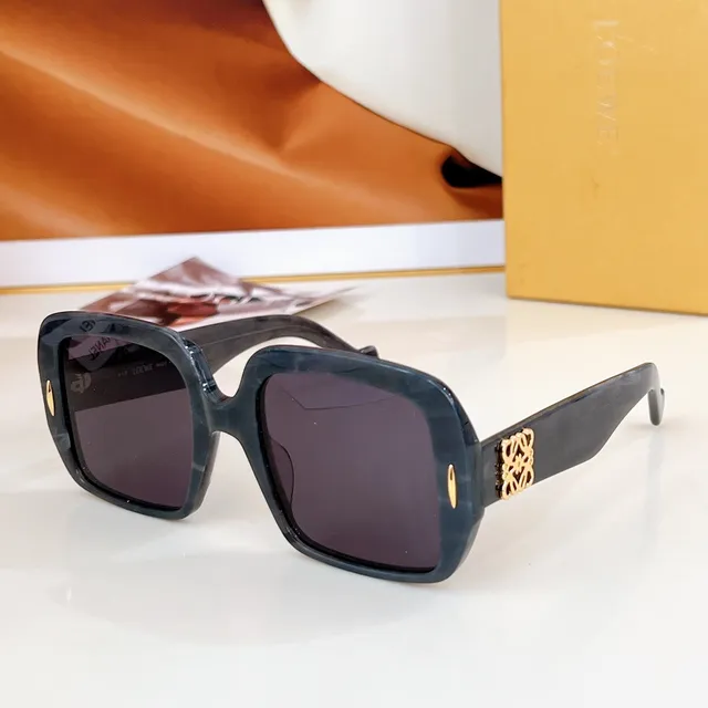 Loewe Anagram Oversized Square Black Acetate Sunglasses 5