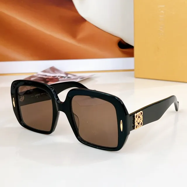 Loewe Anagram Oversized Square Black Acetate Sunglasses 7