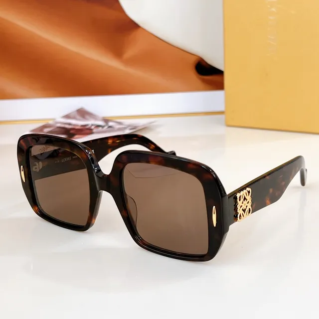 Loewe Anagram Oversized Square Black Acetate Sunglasses 9