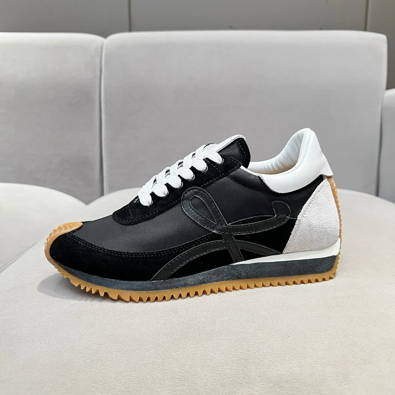 Loewe Flow Runner Black White Gum Lifestyle Sneakers 2