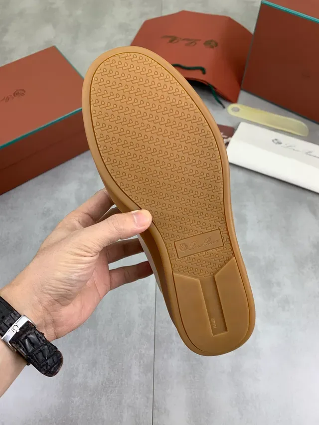 Loewe L/P Logo Beige Suede Lifestyle Sneakers 2