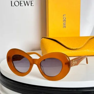 Loewe Oval Acetate Amber Gradient Sunglasses