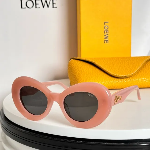 Loewe Gafas de Sol Ovaladas de Acetato con Degradado Ámbar 6