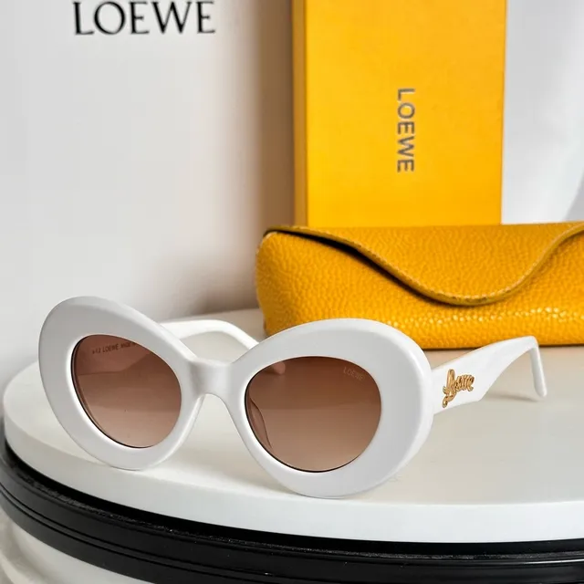 Loewe Gafas de Sol Ovaladas de Acetato con Degradado Ámbar 8