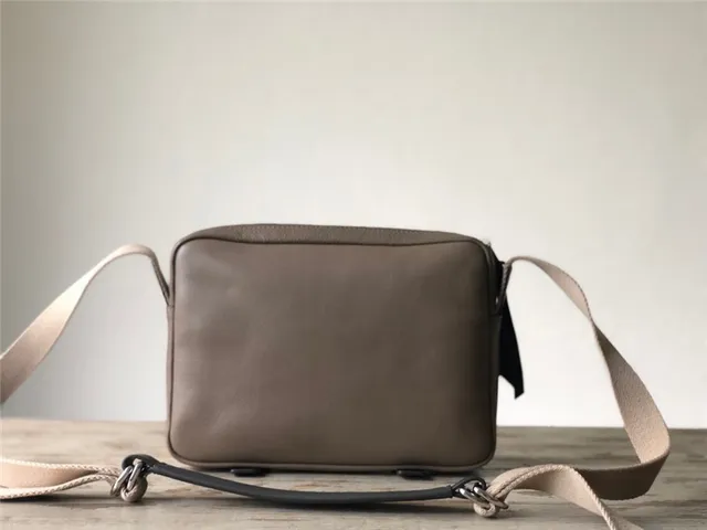 Loewe Puzzle Olive Gray and Beige Structured Crossbody Bag 8