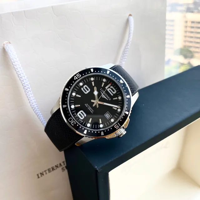 Longines Hydroconquest Blue Ceramic Bezel Mechanical Watch 5
