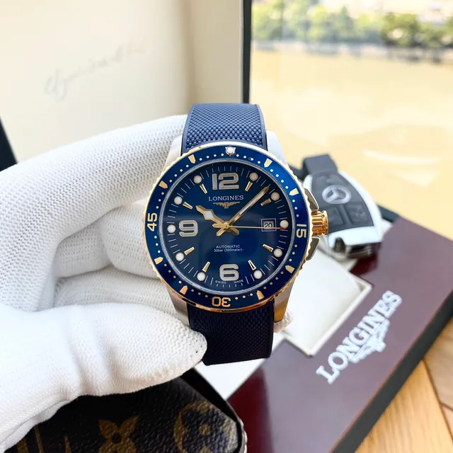 Longines Hydroconquest Blue Ceramic Bezel Mechanical Watch 8