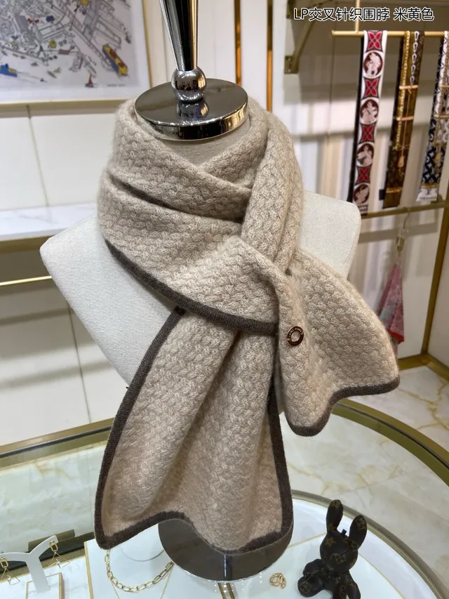 Loro Piana বেইজ ব্রাউন ক্রস-নিট কনস্ট্রাকশন রিবড কনট্রাস্ট ট্রিম ক্যাশমিয়ার শাল 6