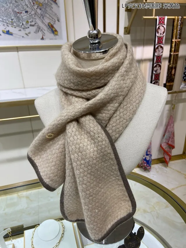 Loro Piana বেইজ ব্রাউন ক্রস-নিট কনস্ট্রাকশন রিবড কনট্রাস্ট ট্রিম ক্যাশমিয়ার শাল 7