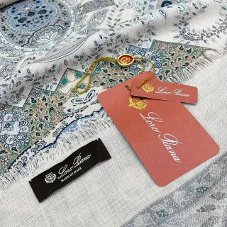 Loro Piana Paisley-Print Fringed Cashmere Scarf