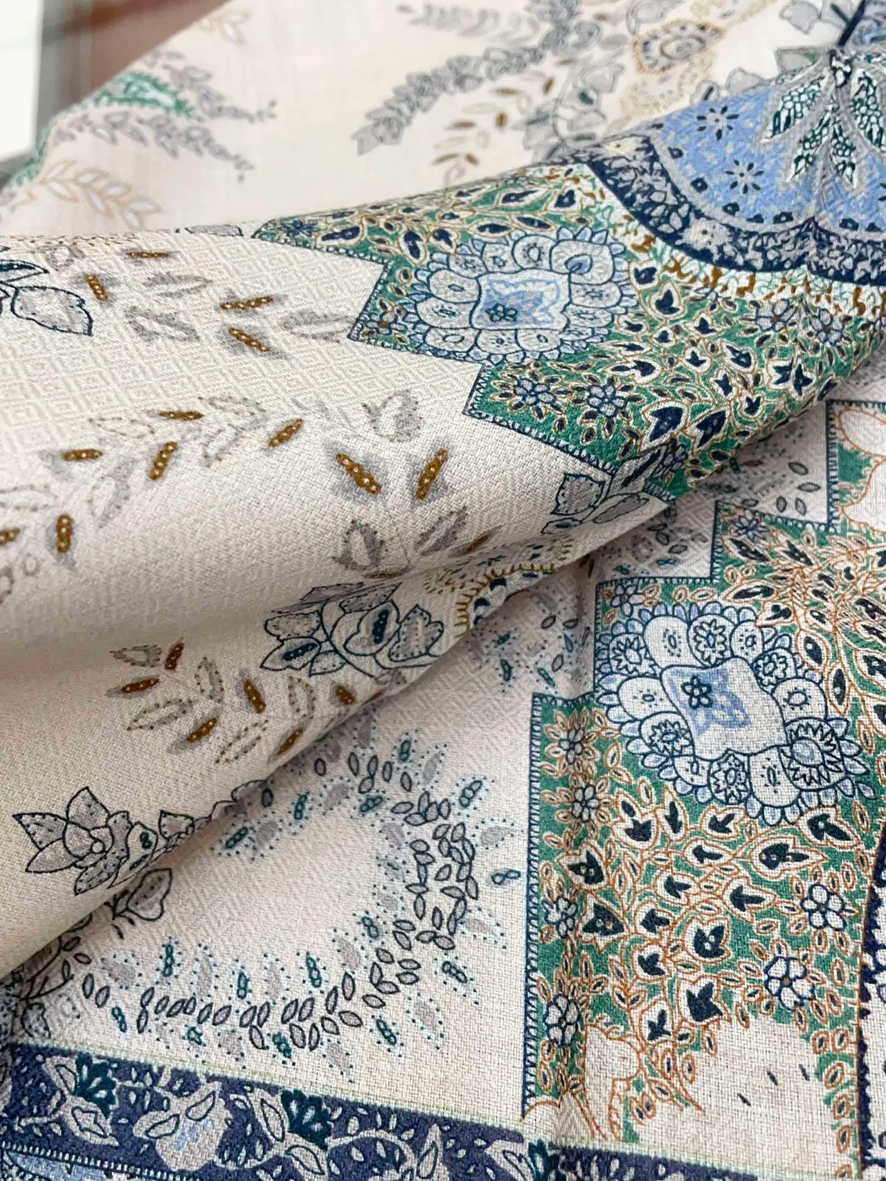 Loro Piana Paisley-Print Fringed Cashmere Scarf 9