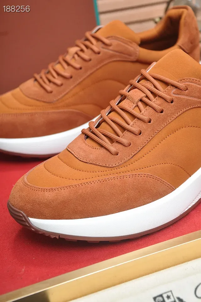 Loro Piana Chaussures Lifestyle en Daim et Cuir Tan 4