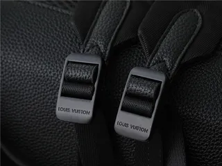 Louis Vuitton Black Brown Structured Leather Flap-Top Closure Backpack 4