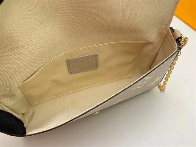 Louis Vuitton Black Gold Envelope Flap Monogram Print Chain Bag 3