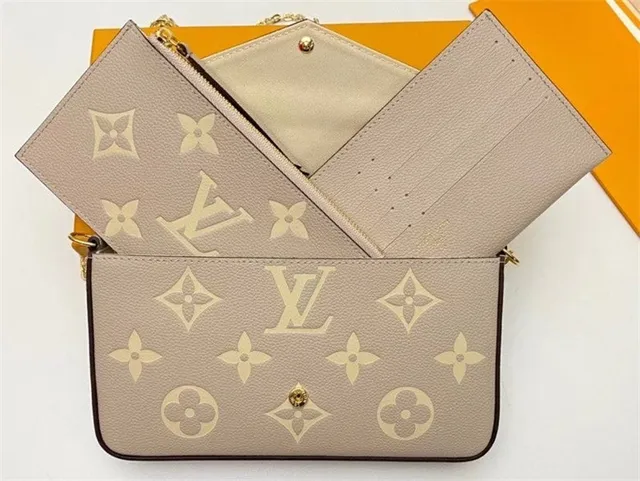 Louis Vuitton Black Gold Envelope Flap Monogram Print Chain Bag 4