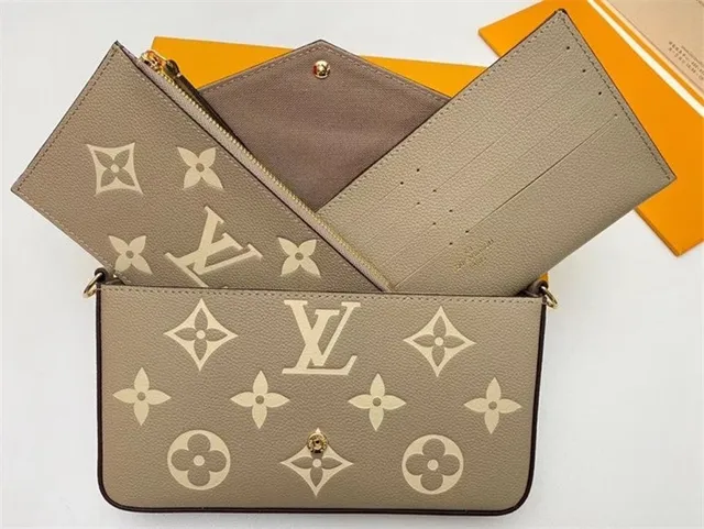 Louis Vuitton Black Gold Envelope Flap Monogram Print Chain Bag 13