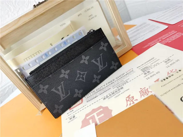 Louis Vuitton Black Silver Monogram-Coated Canvas Zip-Top Closure Short Wallet 7