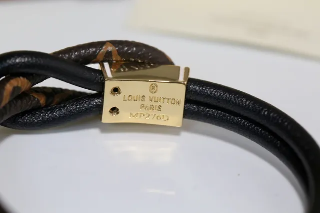Louis Vuitton Brown Multicolor Double-Loop Enamel LV Medallion Bracelet 5