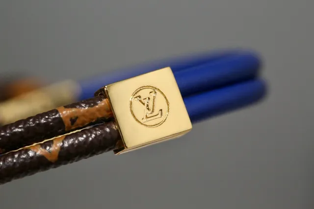 Louis Vuitton Brown Multicolor Double-Loop Enamel LV Medallion Bracelet 7