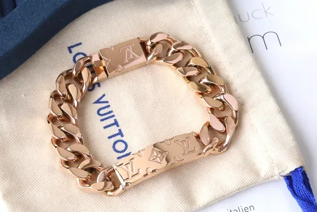 Louis Vuitton Chain Reaction Multicolor Gold Silver Black Blue Rose Gold Bracelets 5