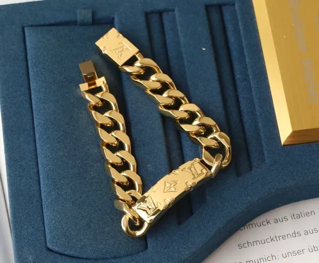 Louis Vuitton Chain Reaction Multicolor Gold Silver Black Blue Rose Gold Bracelets 6