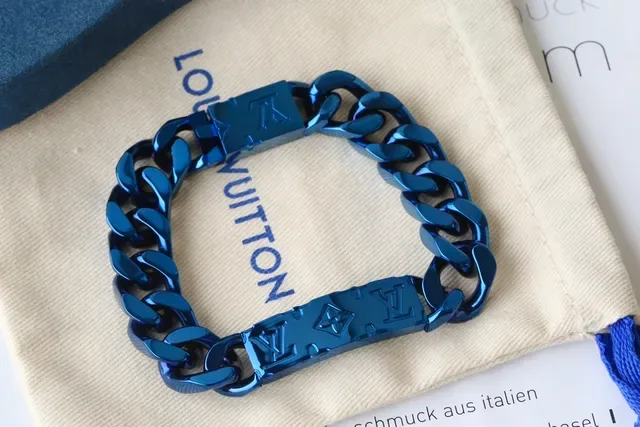 Louis Vuitton Chain Reaction Multicolor Gold Silver Black Blue Rose Gold Bracelets 7