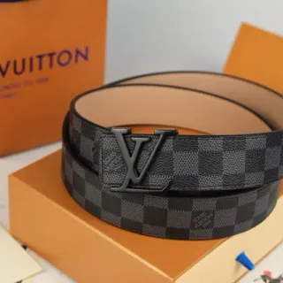 Louis Vuitton Damier Graphite Leather Belt