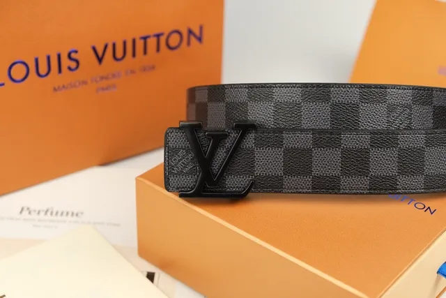 Louis Vuitton Damier Graphite Leather Belt 7
