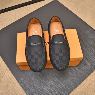 Louis Vuitton Damier Graphite काला पुरुष लूफर
