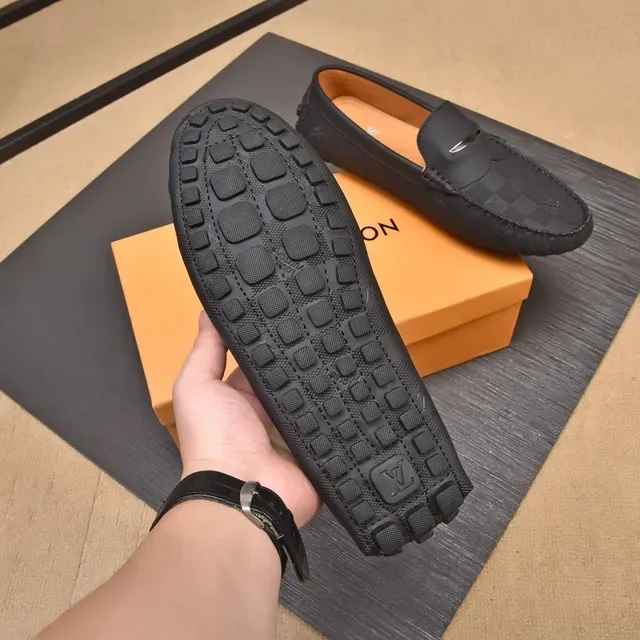 Louis Vuitton Damier Graphite Loafer Black Men's Loafers 5