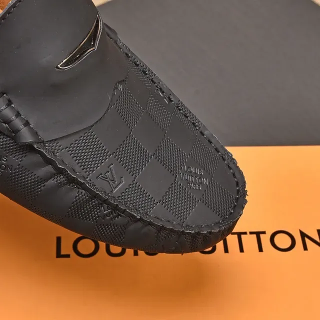 Louis Vuitton Damier Graphite Loafer Black Men's Loafers 6