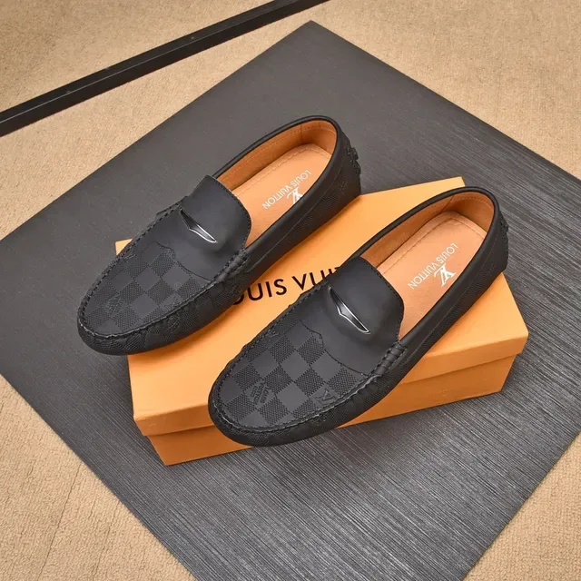 Louis Vuitton Damier Graphite Loafer Black Men's Loafers 7