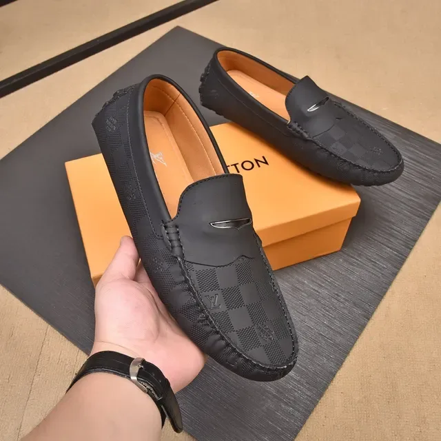 Louis Vuitton Damier Graphite Loafer Black Men's Loafers 9