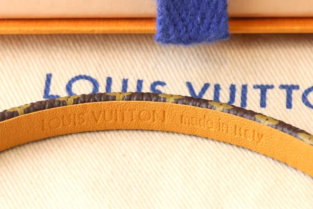 Louis Vuitton Double Heart Braided Monogram Leather Bracelet 3