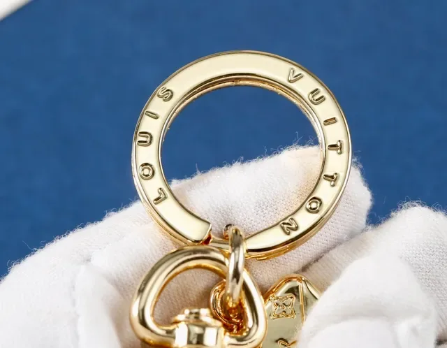 Louis Vuitton Envelope Gold Monogram-Engraved Bracelet 3