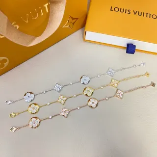 Louis Vuitton Flower Motif Pavé Crystal Bracelet