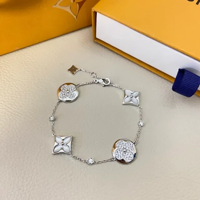 Louis Vuitton Flower Motif Pavé Crystal Bracelet 2
