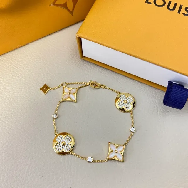 Louis Vuitton Flower Motif Pavé Crystal Bracelet 3