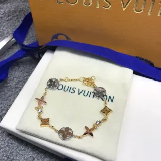Louis Vuitton Gold Silver Multi-Charm Bracelet