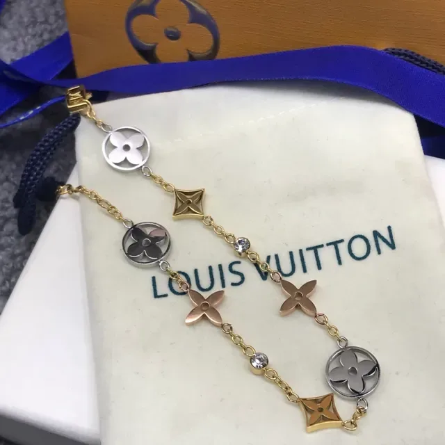 Louis Vuitton Gold Silver Multi-Charm Bracelet 2