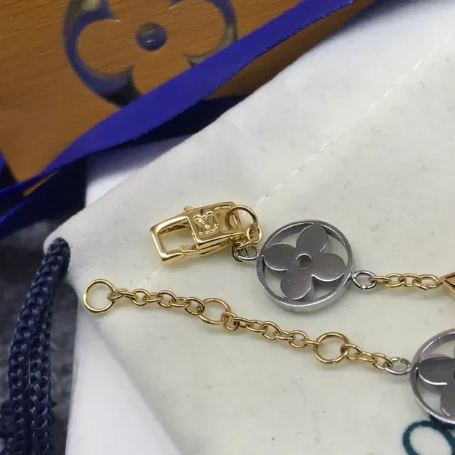 Louis Vuitton Gold Silver Multi-Charm Bracelet 3