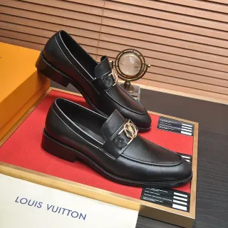 Louis Vuitton Horsebit 1955 黑色皮革乐福鞋